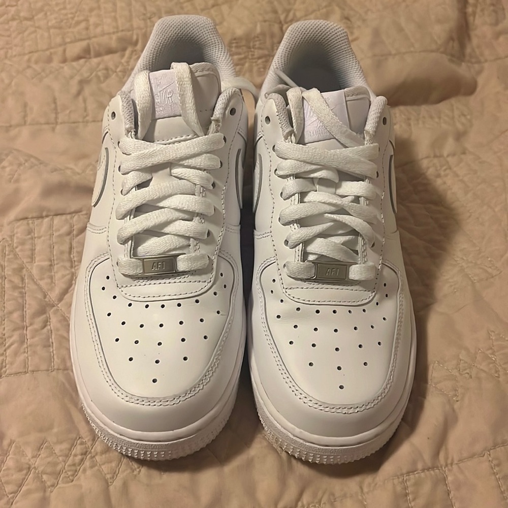 All white, barely worn Air Force Ones